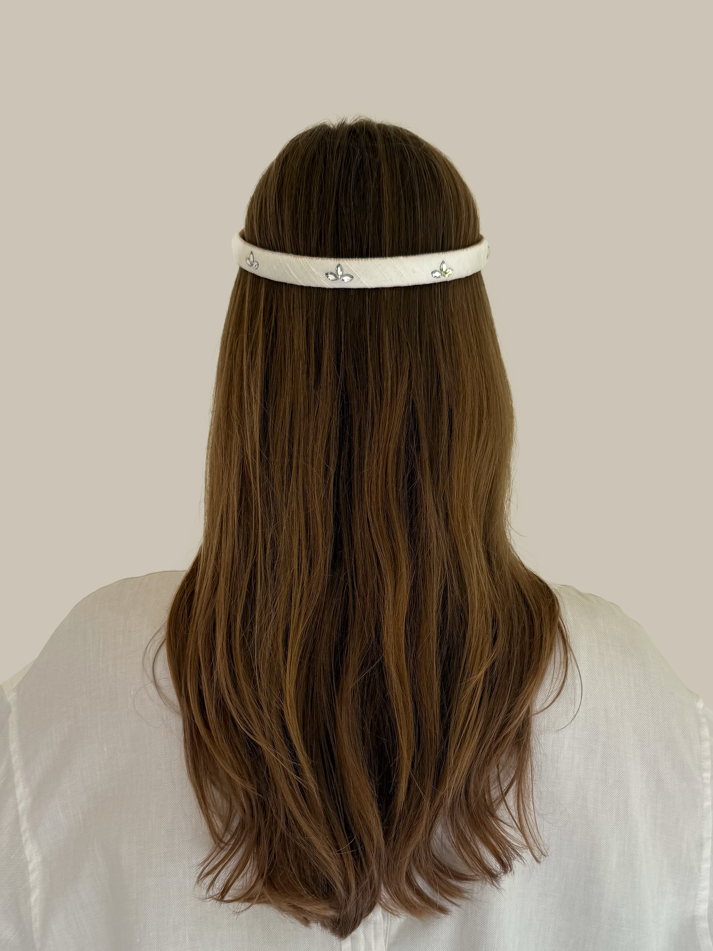 Lauren Hair Ring in Raw Silk