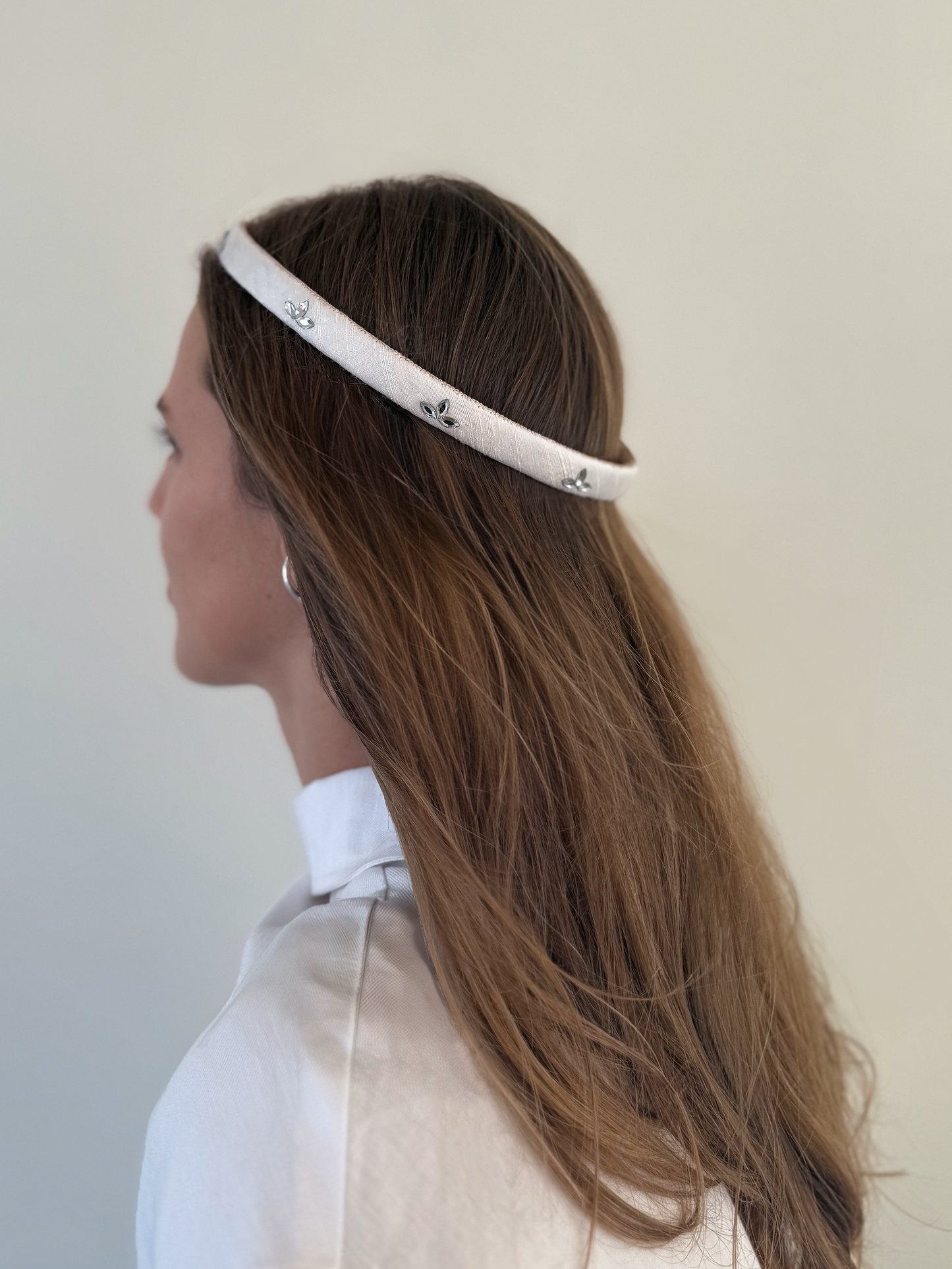 Lauren Hair Ring in Raw Silk