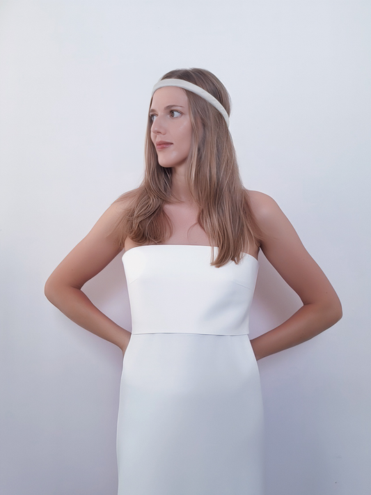 Cléa Hair Ring in Raw Silk